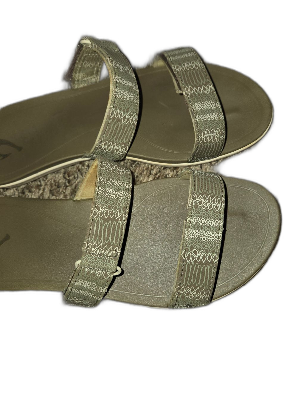 Olukai Women's Double-Strap Slide Sandals - Taupe - Picture 2 of 3